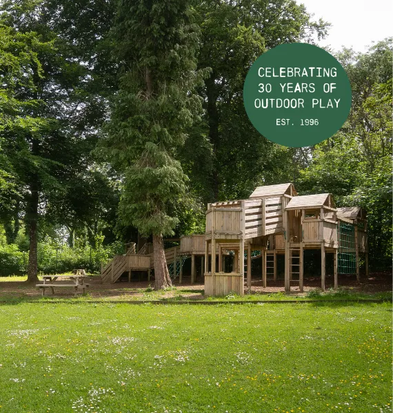 Commercial wooden playground equipment image